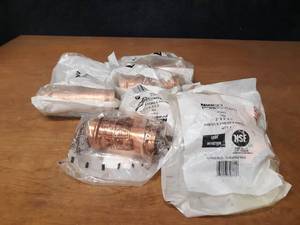 lot 2057 image: NIBCO PressSystem Copper Fittings - (7) 2 x 2 x 1 Reducing Tees
