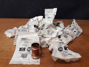 lot 2092 image: NIBCO PressSystem Copper Fittings - (28) 1-12 Couplers