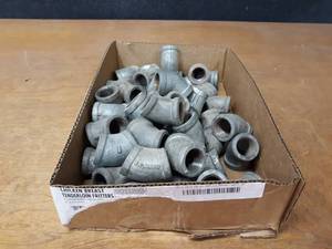 lot 2120 image: Lot of (50) Steel Pipe Fittings - 34 45° Elbows