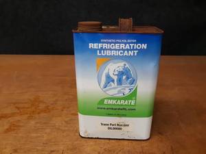 lot 2171 image: Unopened TRANE Refrigerant Lubricant (1 Gallon) Part No. OIL00080