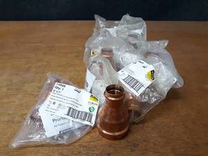 lot 2188 image: VIEGA ProPress Copper Fittings - (12) 2 x 1 Reducer Couplings