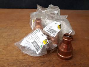 lot 2189 image: VIEGA ProPress Copper Fittings - (11) 2 x 1 Reducer Couplings