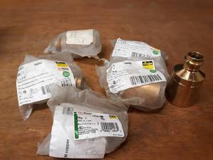 lot 2195 image: VIEGA ProPress Copper Fittings - (5) 2 x 34 Couplers (FTG x Press)