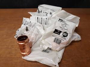 lot 2203 image: NIBCO PressSystem Copper Fittings - (12) 1-12 Couplers