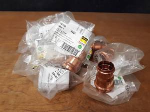 lot 2215 image: VIEGA ProPress Copper Fittings - (12) 1-12 x 1-14 Reducing Couplers