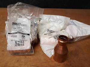 lot 2221 image: NIBCO PressSystem Copper Fittings - (8) 2 Assorted Fittings