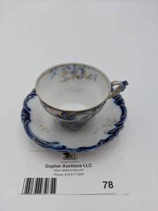 lot 78 image: Vintage THS Prussia Teacup and Saucer