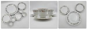 lot 15 image: This Vintage China Pearl Noel Dinnerware Set