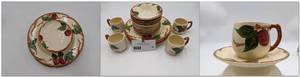 lot 20 image: 1950s Franciscan Apple (American Backstamp) Dinnerware Set ($250 Value)