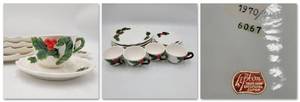 lot 50 image: Vintage Lefton Holiday Dining Set- Service For 4