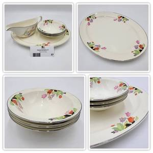 lot 57 image: Set-Gravy Boat, Bowls , Platter