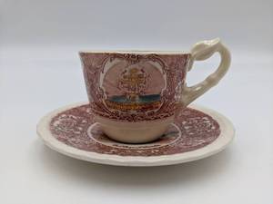 lot 62 image: Vintage Las Vegas Souvenir Teacup and Saucer