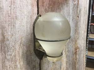 lot 6 image: Vintage Red Comet Automatic Glass Fire Extinguisher