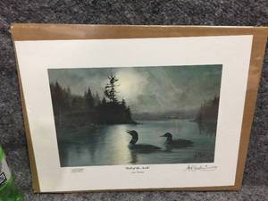 lot 13 image: Vintage Les Kouba Call of the North Signed & Numbered Print