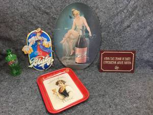 lot 64 image: Vintage Schlitz - Blatz - Strohs Advertisers