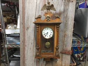 lot 67 image: Antique German Wall Clock