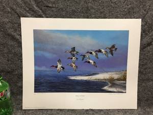 lot 75 image: Richard W. Plasschaert Wings of Winter Signed & Numbered Unframed Wildlife Print