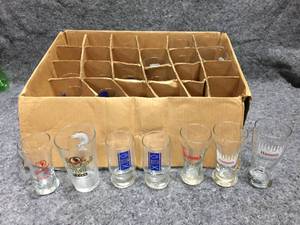 lot 108 image: Vintage Beer Glasses - Hamms - GBX - Leinenkugels