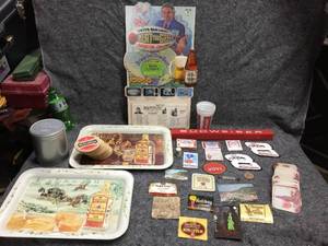 lot 109 image: Large Group Vintage Beer Collectable Items