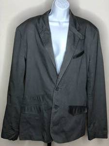 Guess Striped Embellished Back Blazer XL