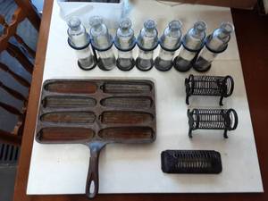 Cast Iron Corn Bread Pan, Bottle Rack