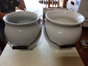2-Vintage Chamber Pots (Hall & Homer Laughlin)