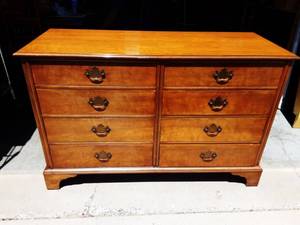 8-Drawer Dresser By Kendel With Glass Top 54x30x34 Tall