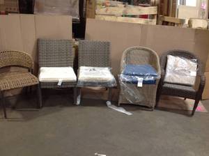 lot 11 image: Lot assorted outdoor Chairs see pictures