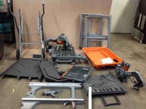 lot 34 image: Salvage lot of Ridgid Tile saw parts see pictures