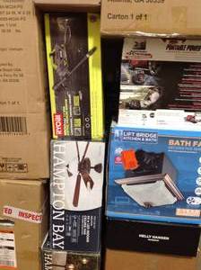 lot 38 image: Pallet with assorted Housewares, Home Decor, Hardware customer returns see pictures