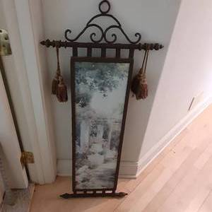 lot 349 image: Tall Scroll Style Wall Dcor with ...