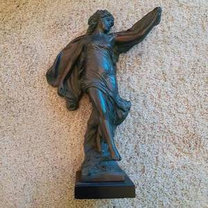 lot 408 image: Bronzed Ceramic Greek Goddess Statu...