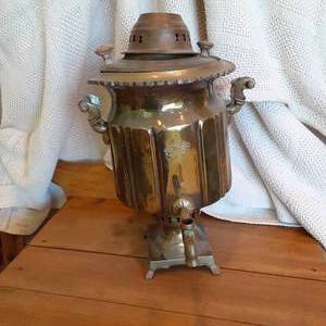lot 414 image: Vintage CopperBrass Hot Water or C...