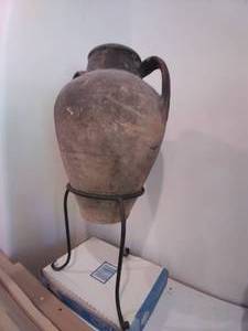 lot 34 image: Decorative Jug in Metal Stand 26 T...