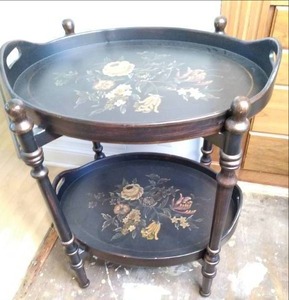 lot 48 image: Vintage Serving Stand Each Tray is...