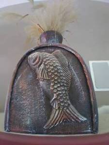 lot 55 image: CeramicStone Fish Decorative Vase ...