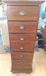 lot 62 image: 7 Drawer Cabinet (18 X 17.5 X 53...