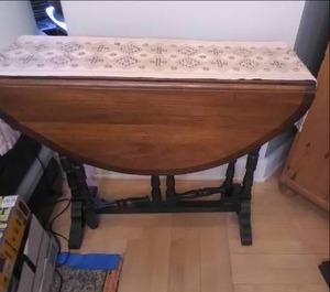 lot 67 image: Vintage Dual Drop Down Table (32 X...