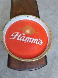 lot 88 image: Vintage 13 Metal Hamms Beer Tray ...