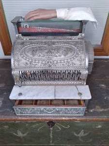 lot 105 image: Antique Cash Drawer (19.5 X 16.5 ...