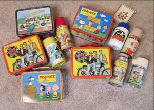 lot 566 image: Metal Lunch Box & Thermos Lot from ...