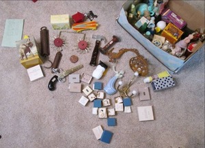 lot 569 image: Box Lot of Mostly Vintage Avon Deca...