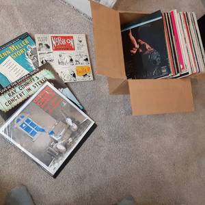 lot 583 image: Box Lot of Vintage Record Albums fr...