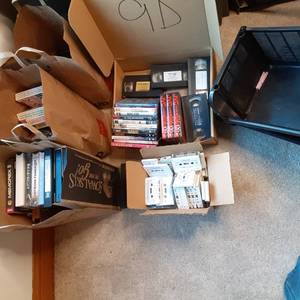 lot 588 image: Variey lot of Cassette and VHS Tape...