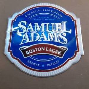 lot 592 image: Tin Samual Adams Advertisement Wall...