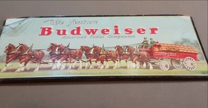 lot 598 image: Vintage Wooden Budweiser Sign featu...