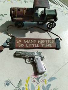 lot 157 image: Vintage Toys, Includes Cap Gun, & G...