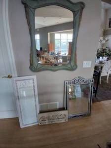 lot 161 image: (2) Wall Mirrors (Largest 33 X 40...