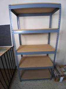 lot 182 image: Metal 5 Shelf Storage Shelf (36 X ...