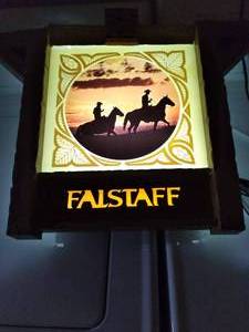 lot 254 image: Falstaff Beer Lighted Sign Plastic...